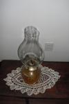 Oil Lamp with Amber Base