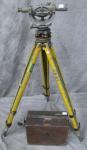 Land Surveyors Transit w/Wooden Box and Tripod