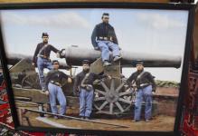 Civil War Soldiers with Cannon